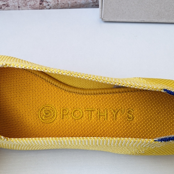 Rothy's Sunshine Yellow 'The Point' women's flats shoes - Picture 10 of 16